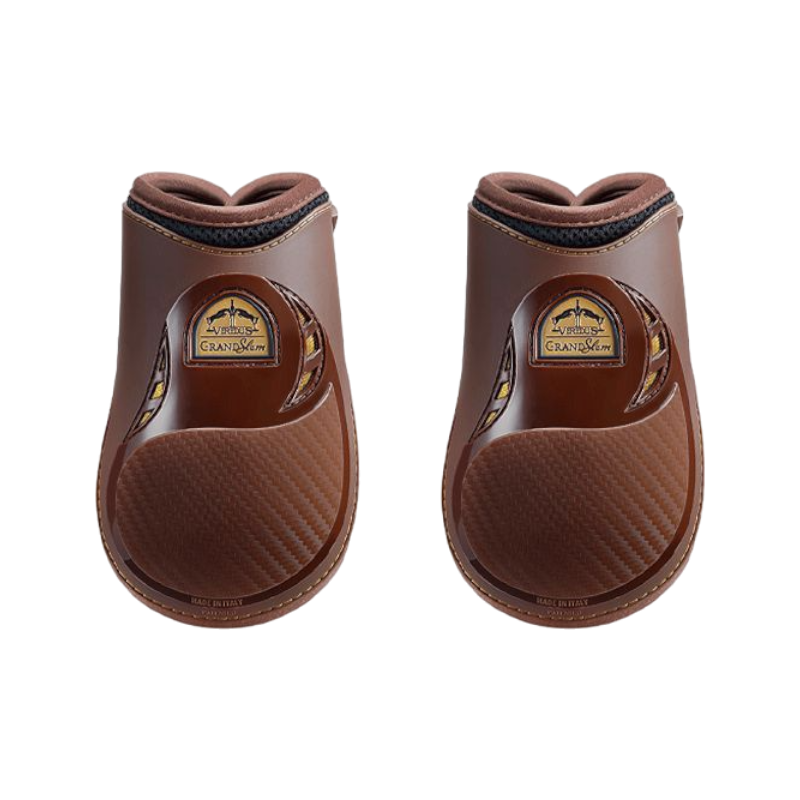 Veredus - Grand Slam Carbon Gel Fetlock Guards Brown / Gold