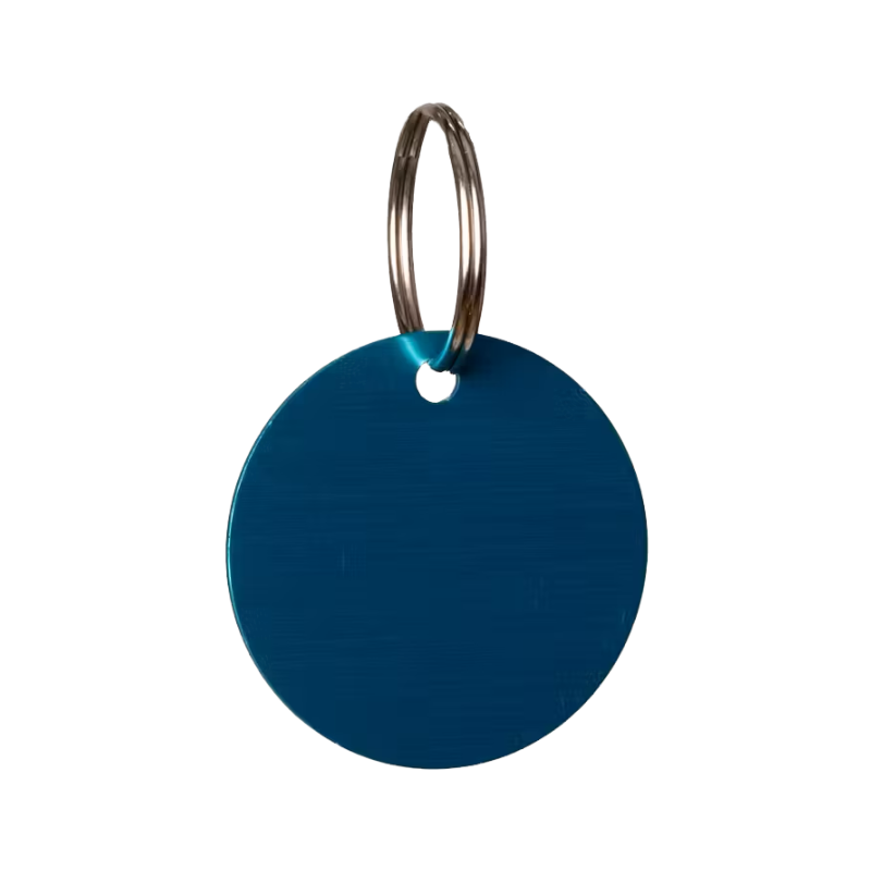 Grooming Deluxe - Médaille à graver ronde light blue
