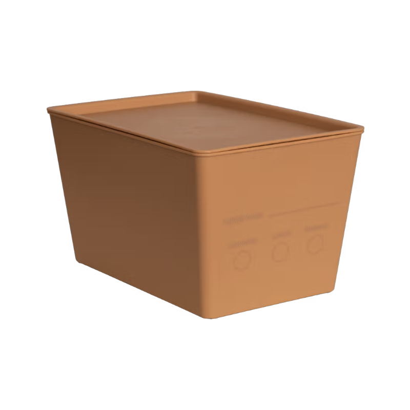 Grooming Deluxe - Voedselbox met deksel beige | - Ohlala