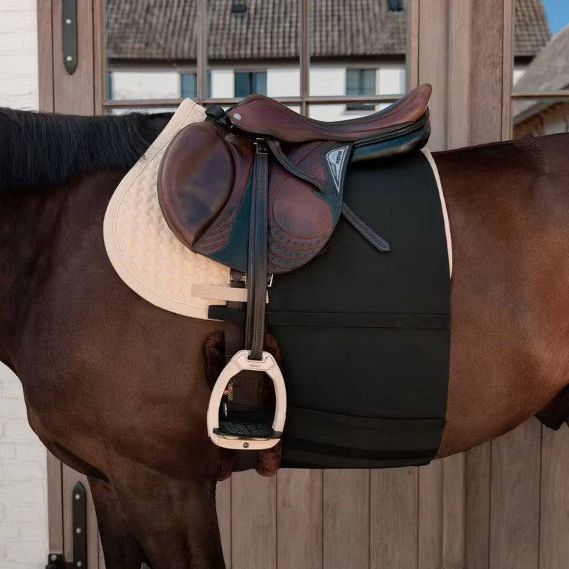 Grooming Deluxe - Fascia ventrale per cavallo nera | - Ohlala