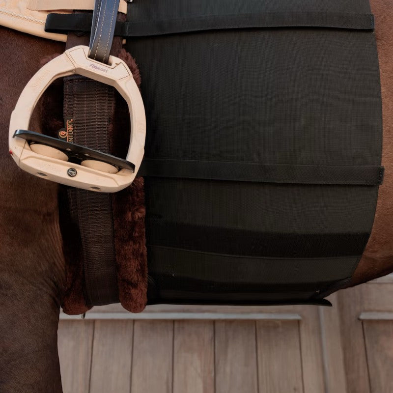 Grooming Deluxe - Fascia ventrale per cavallo nera | - Ohlala