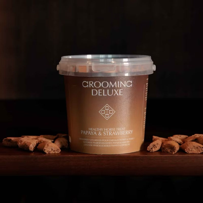Grooming Deluxe - Friandises naturelles pour chevaux papaye/ fraise