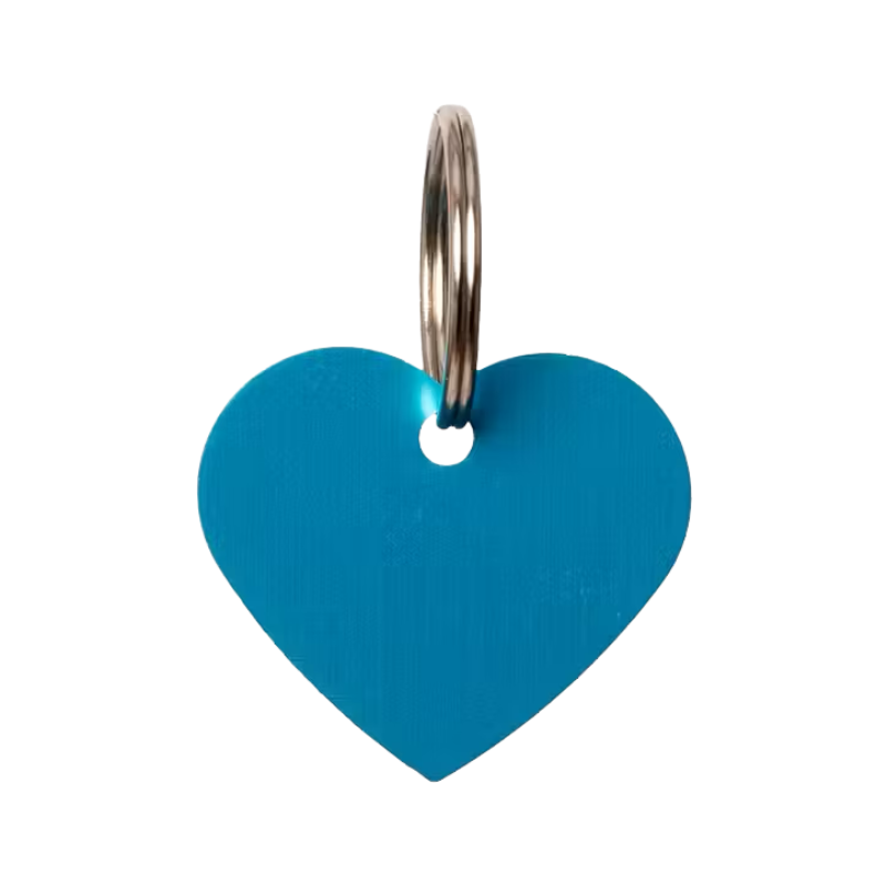 Grooming Deluxe - Médaille à graver coeur light blue