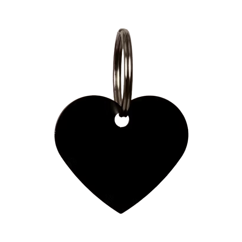 Grooming Deluxe - Médaille à graver coeur noir