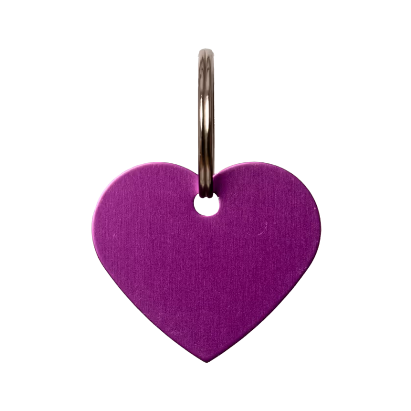Grooming Deluxe - Médaille à graver coeur violet