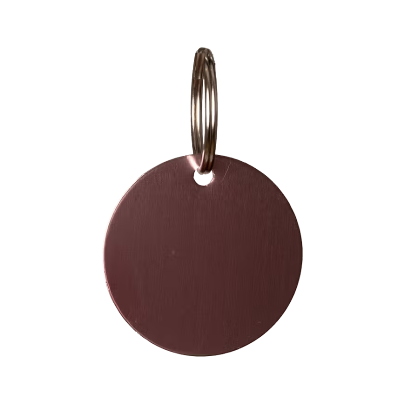 Grooming Deluxe - Médaille à graver ronde vieux rose