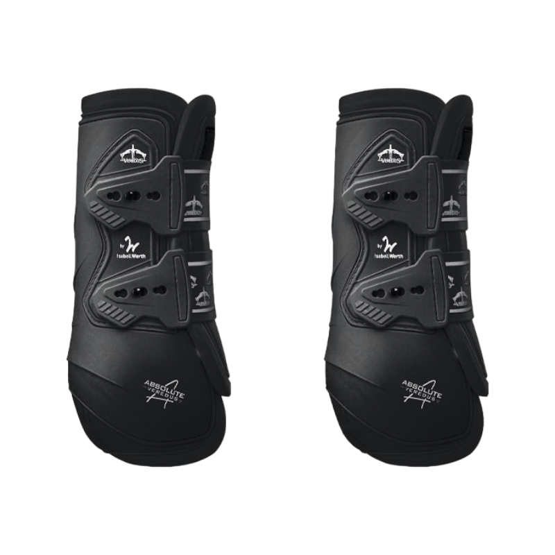 Veredus - Absolute black front closed gaiters