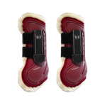 TdeT - Design Open Front Sheepskin-Lined Bordeaux Boots x2 | - Ohlala