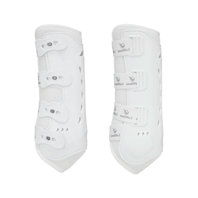 LeMieux - Guêtres fermées Ultra Mesh Snug blanc x2