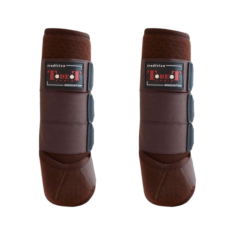 TdeT - Brown neoprene closed gaiters