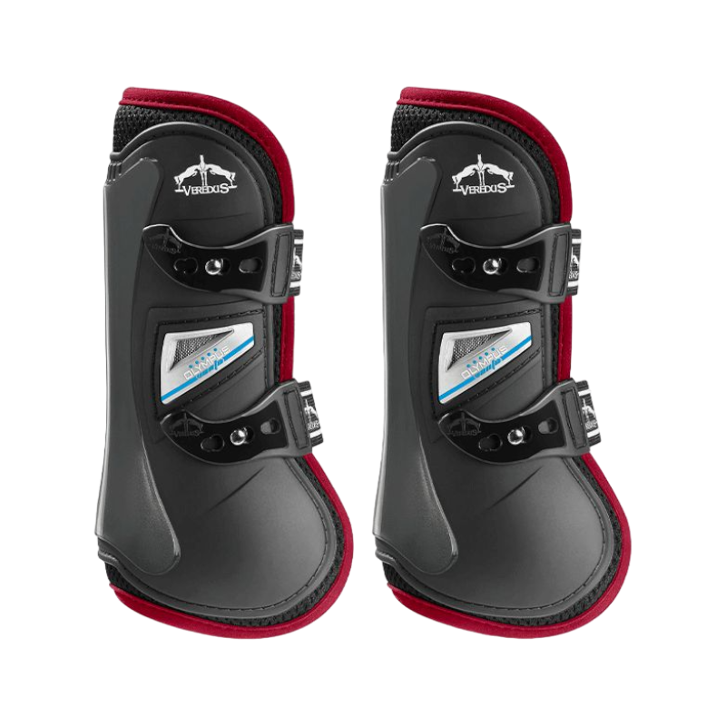 Veredus - Olympus Vento Color Edition open gaiters black/burgundy