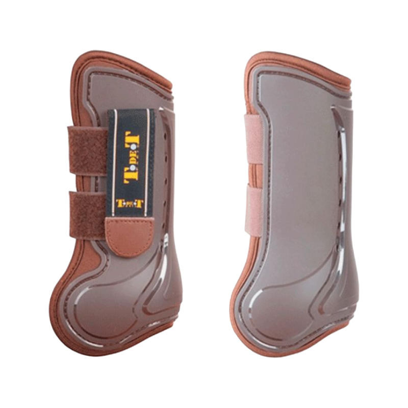 TdeT - Brown design open gaiters