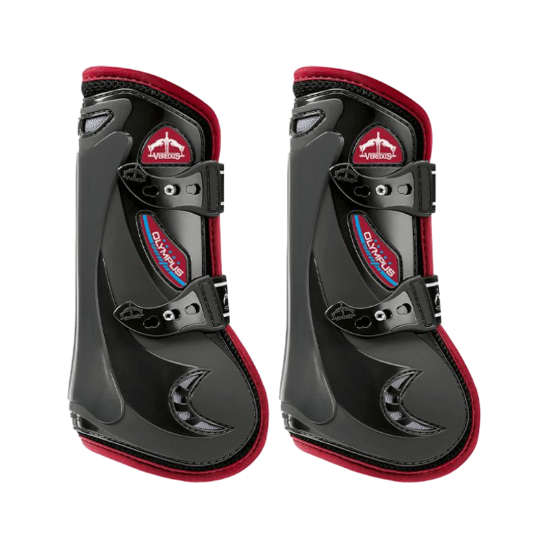 Veredus - Olympus Vento Color Edition open gaiters black/burgundy