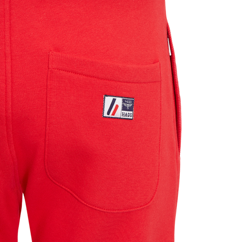 Hagg - Jogging homme rouge/ marine