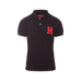 Hagg - Men's short-sleeve polo black/ red | - Ohlala
