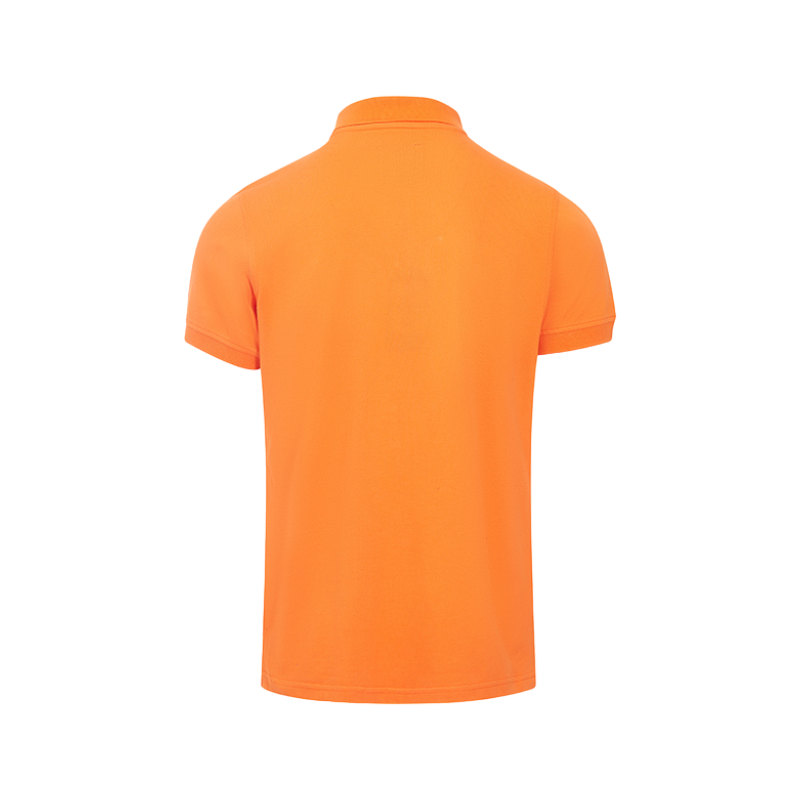 Hagg - Men's short-sleeved polo shirt orange/royal blue