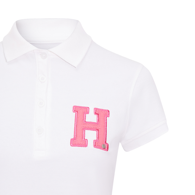 Hagg - Polo manches courtes femme blanc/ rose