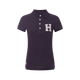 Hagg - Polo manches courtes femme marine/ gris | - Ohlala