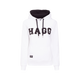 Hagg - Sweat à capuche femme blanc/ noir | - Ohlala