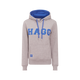 Hagg - Sweat à capuche femme gris/ bleu roi | - Ohlala