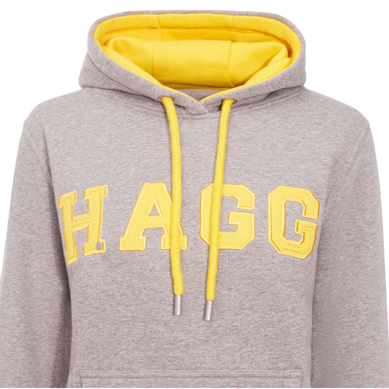 Hagg - Women's hoodie grey/yellow