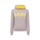 Hagg - Sweat à capuche femme gris/ jaune | - Ohlala