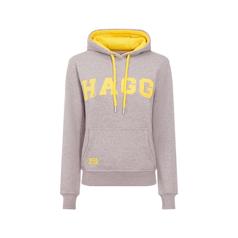 Hagg - Women's hoodie grey/yellow