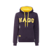 Hagg - Felpa con cappuccio donna blu navy/giallo | - Ohlala