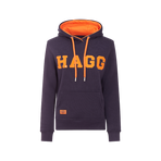 Hagg - Women's hooded sweatshirt navy/orange | - Ohlala