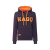 Hagg - Damen-Kapuzenpullover marine/orange | - Ohlala