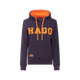 Hagg - Sweat à capuche femme marine/ orange | - Ohlala