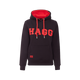 Hagg - Sweat à capuche femme noir/ rouge | - Ohlala