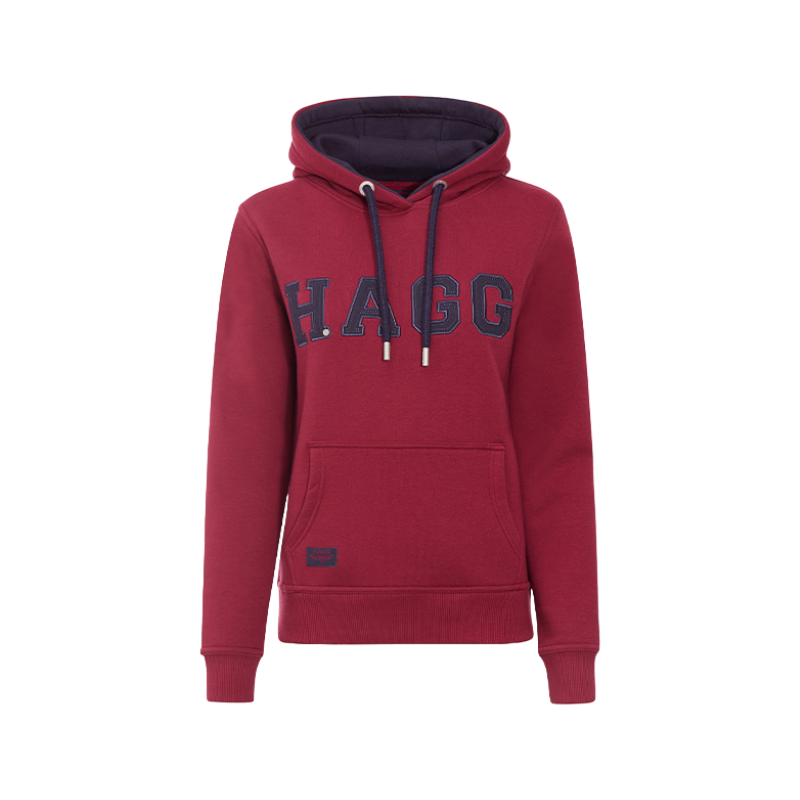 Hagg - Sweat à capuche femme prune/ marine