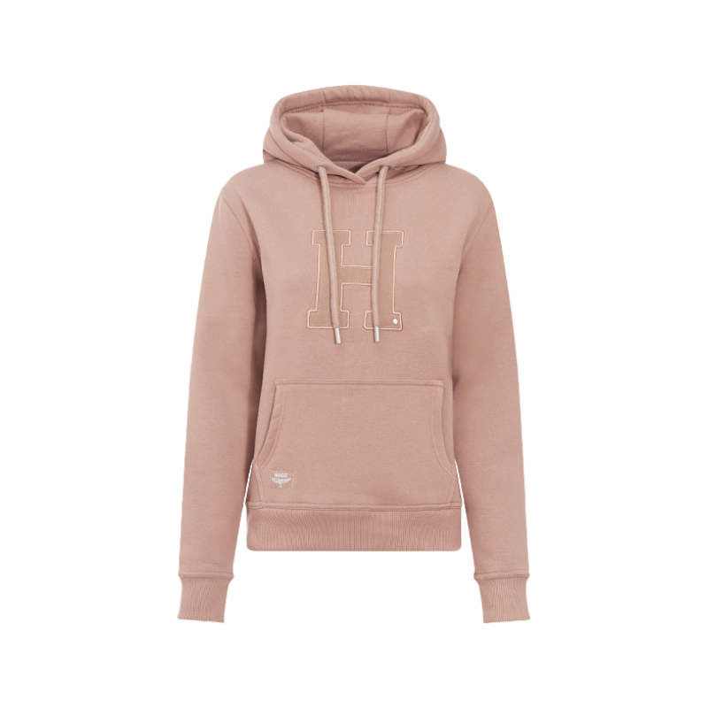 Hagg - Women's glossy brown hoodie