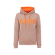 Hagg - Sweat à capuche femme marron glacé/ orange | - Ohlala