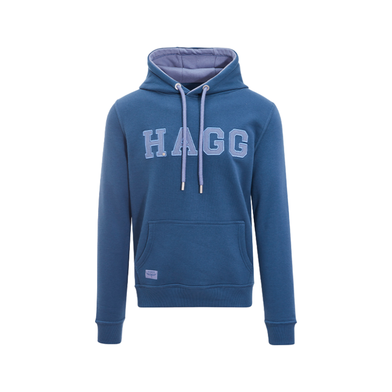 Hagg - Sweat à capuche homme bleu orage