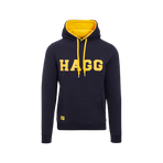 Hagg - Sweat à capuche homme marine/ jaune | - Ohlala