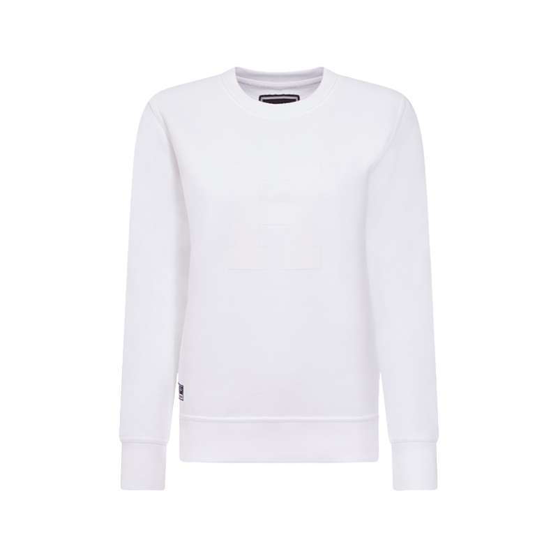 Hagg - White women's round-neck sweatshirt