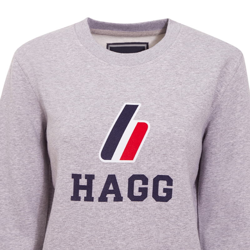 Hagg - Women's gray round-neck sweatshirt