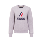 Hagg - Rundhals-Sweatshirt Damen grau | - Ohlala