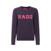 Hagg - Rundhals-Sweatshirt Damen marine/fuchsia | - Ohlala