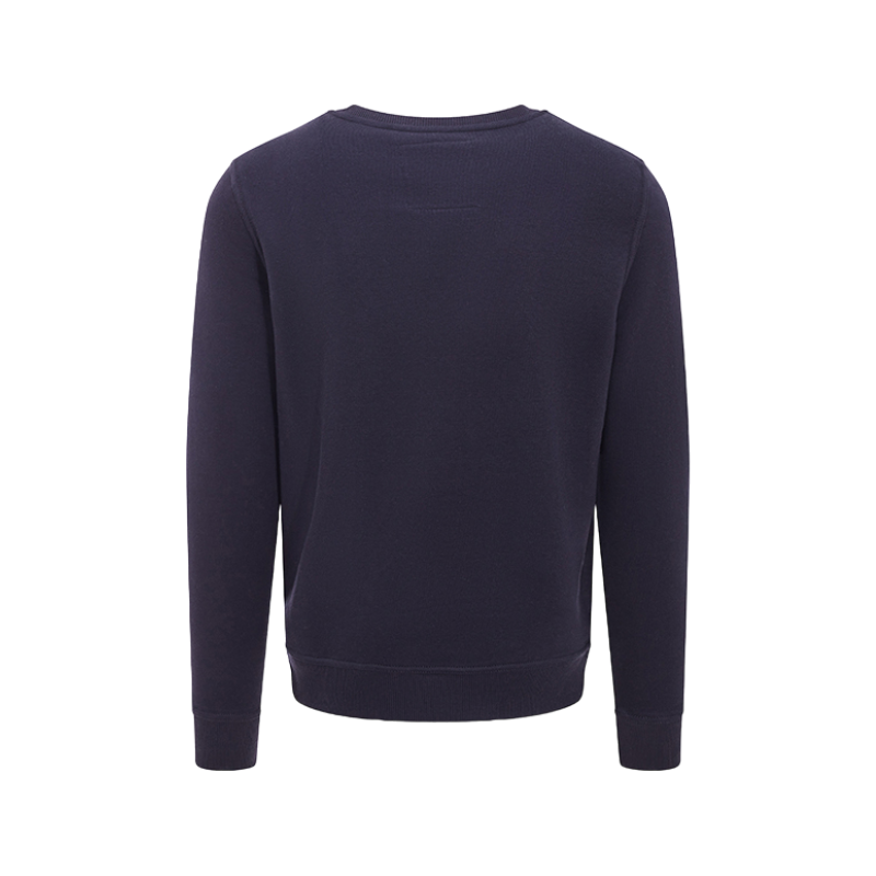 Hagg - Men's round neck sweatshirt navy/red