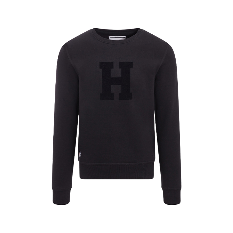 Hagg - Men's black round-neck sweatshirt