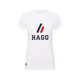 Hagg - T-shirt manches courtes femme blanc/ marine | - Ohlala