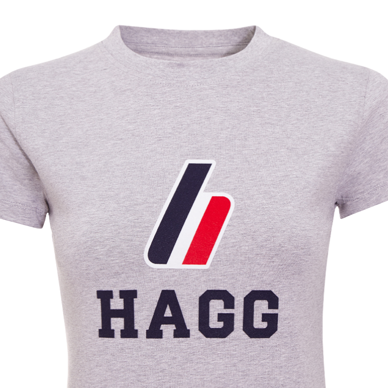 Hagg - T-shirt manches courtes femme gris