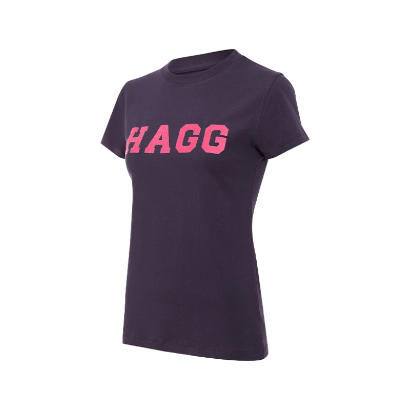 Hagg - Women's short-sleeved t-shirt navy/fuchsia