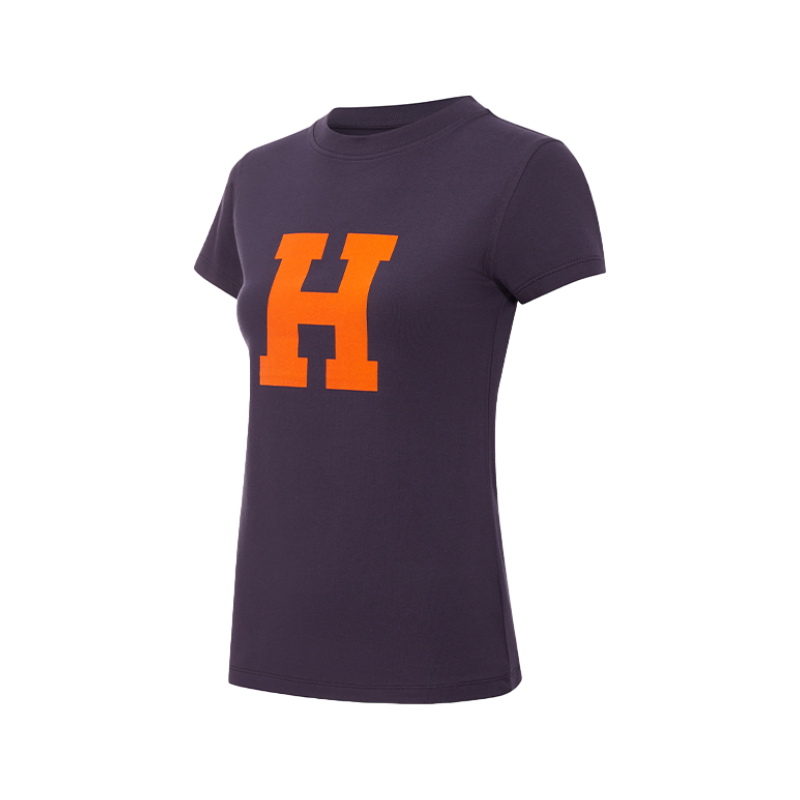 Hagg - T-shirt manches courtes femme marine/ orange