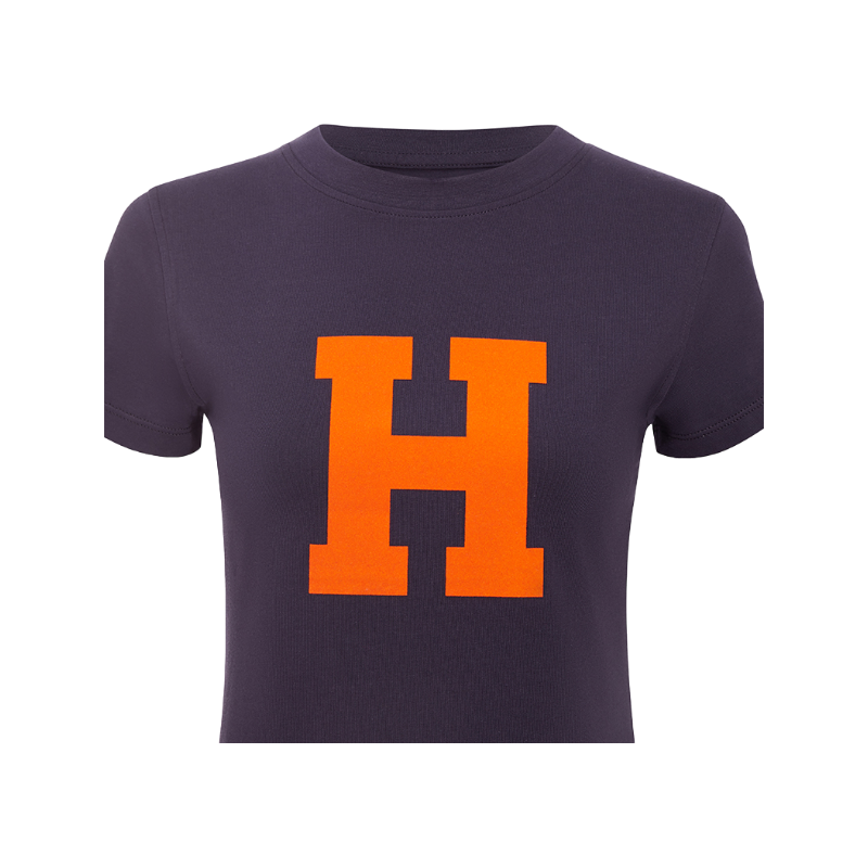 Hagg - T-shirt manches courtes femme marine/ orange