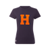 Hagg - T-shirt manches courtes femme marine/ orange | - Ohlala