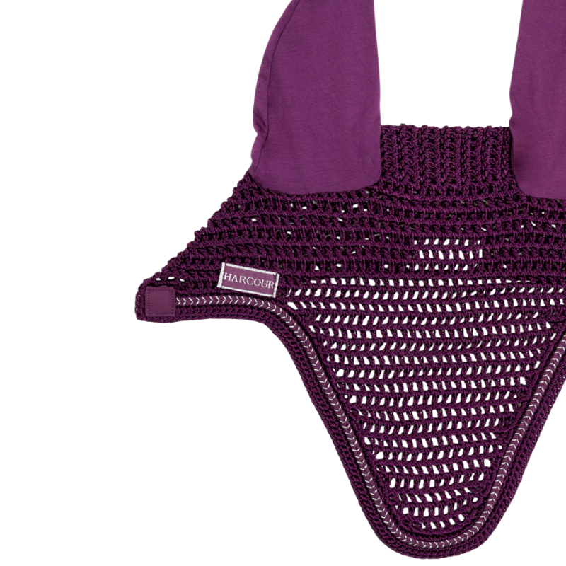 Harcour - Bonnet pour chevaux Aska figue